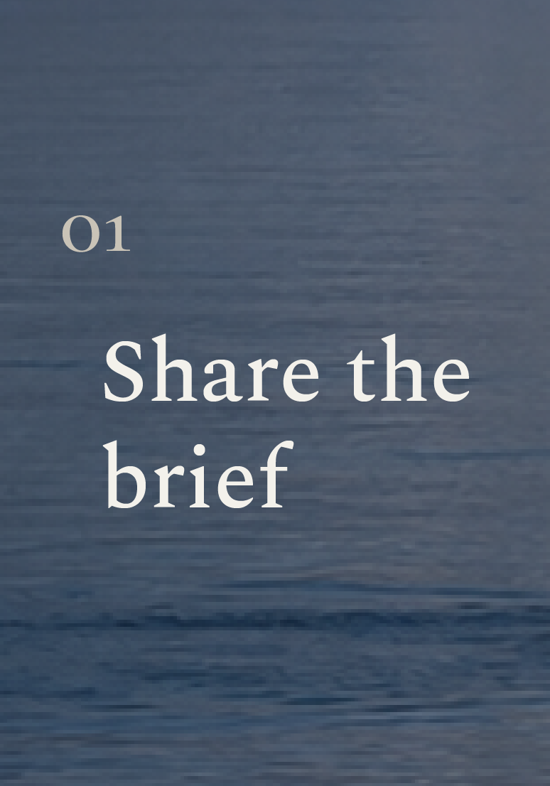 01 β Share the brief